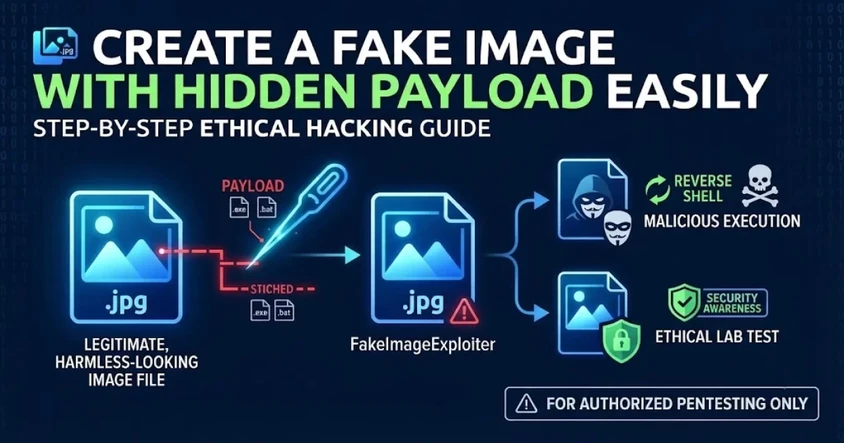 Create a Fake Image with Hidden Payload Easily