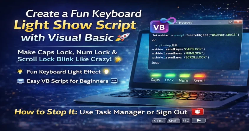 Create a Keyboard Light Show Script in VB
