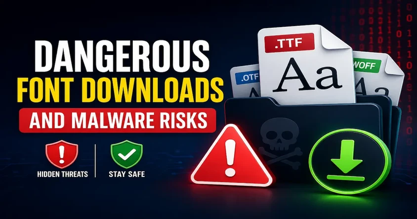 Dangerous Font Downloads and Malware Risks