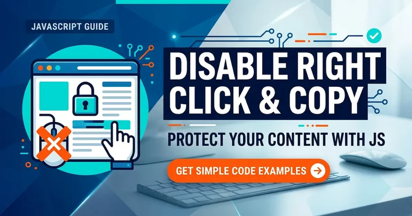 Disable Right Click & Copy Protection JS