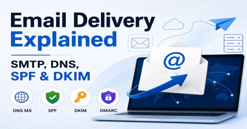 Email Delivery Explained: SMTP, DNS, SPF & DKIM