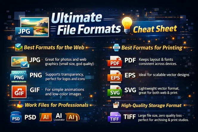File Formats Explained: Web vs Print