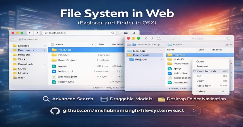 File System in Web (Explorer and Finder in OSX)