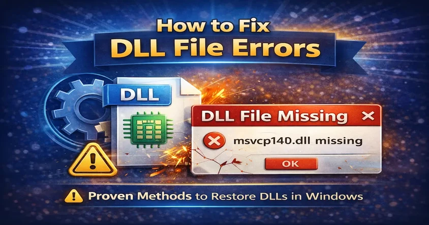 Fix “DLL File Missing” Error in Windows 7 Easily
