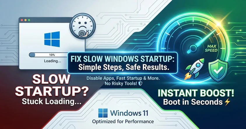 Fix Slow Windows Startup Fast in Minutes Today