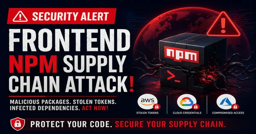 Frontend npm Supply Chain Attack Alert!!