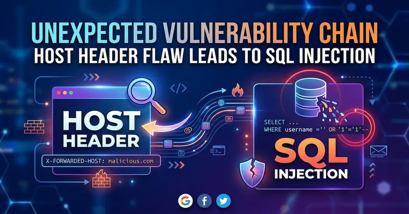 Host Header Flaw and SQL Injection Lessons