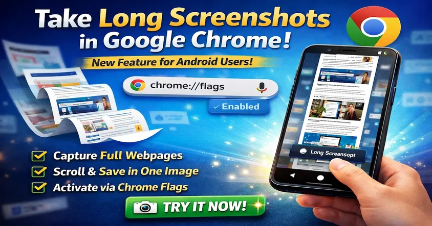 How to Capture Long Screenshots in Chrome Android