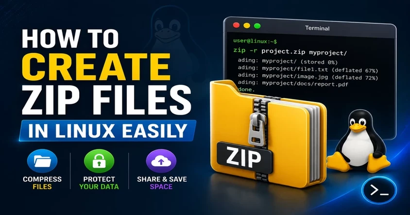 How to Create ZIP Files in Linux Easily