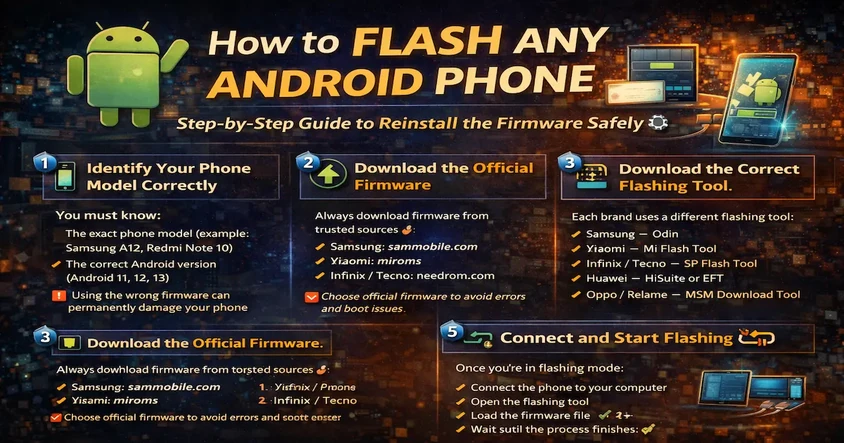 How to Flash Any Android Phone Safely