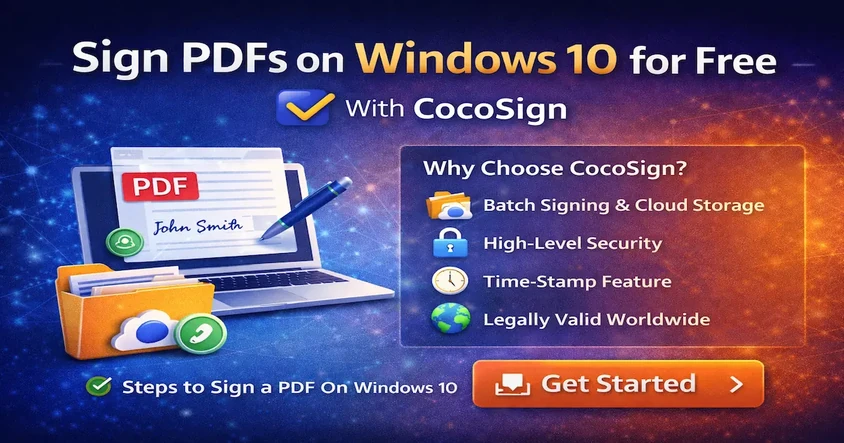 How to Sign PDF in Windows 10 for Free