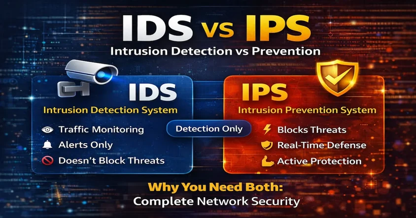 IDS vs IPS Explained for Cybersecurity