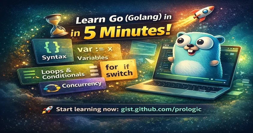 Learn Go Programming in 5 Minutes
