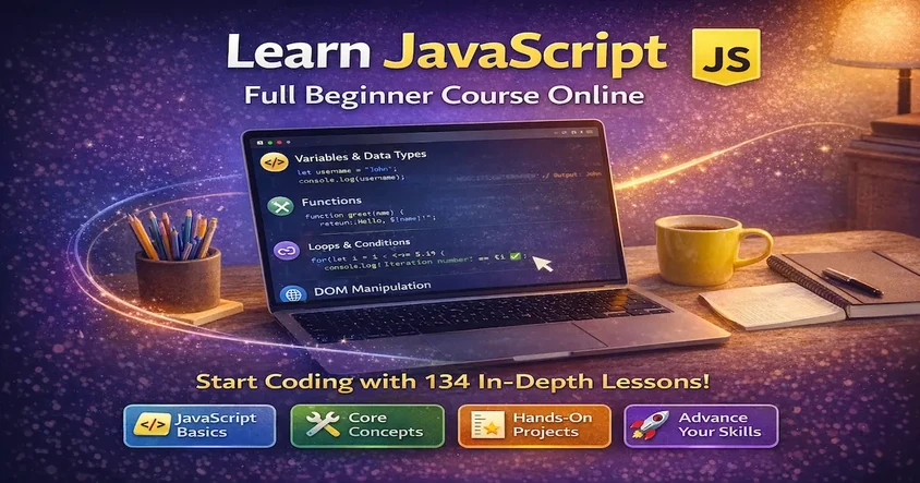 Learn JavaScript - Full Beginner Course Online