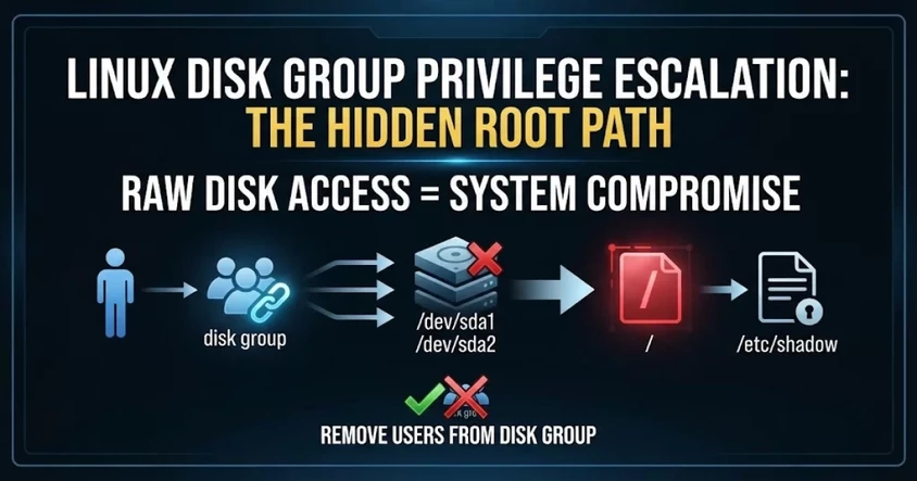Linux Disk Group Privilege Escalation