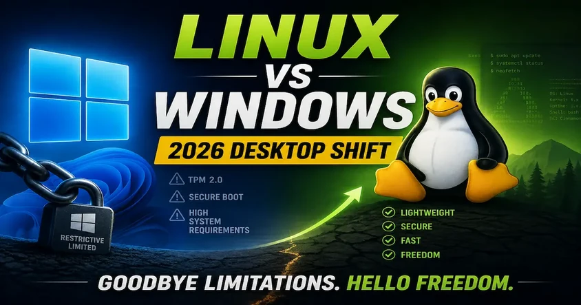Linux vs Windows 2026 Desktop Shift