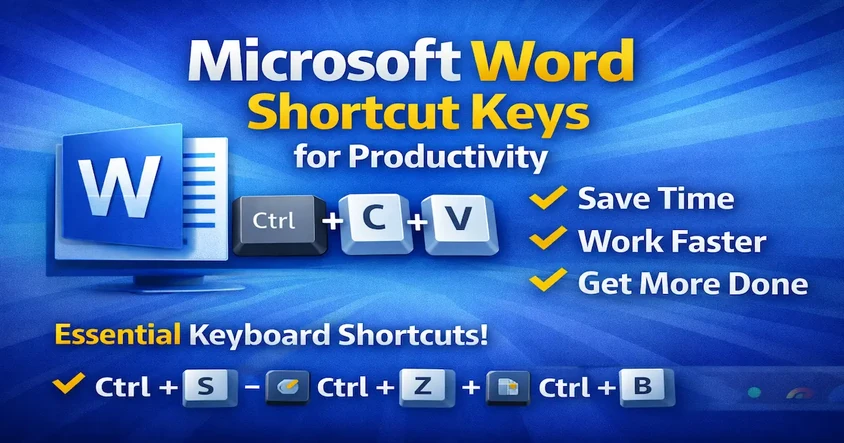 Microsoft Word Shortcut Keys for Productivity