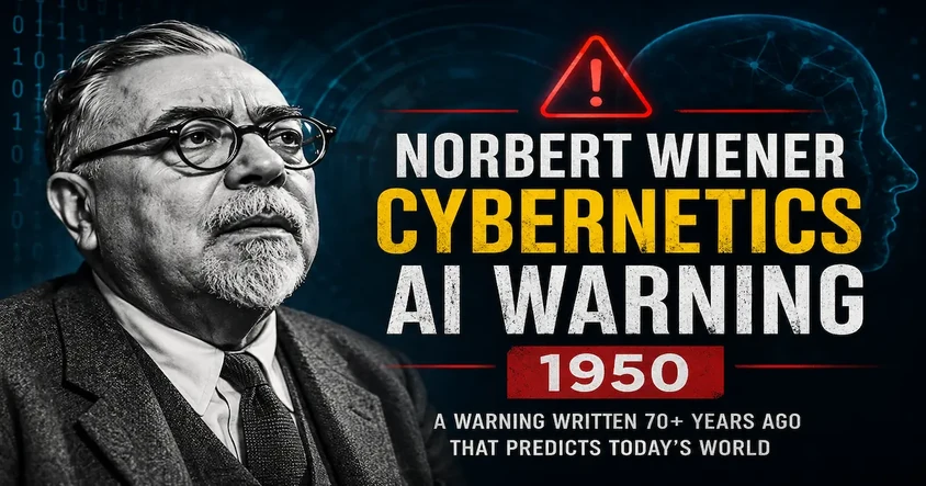 Norbert Wiener Cybernetics AI Warning 1950