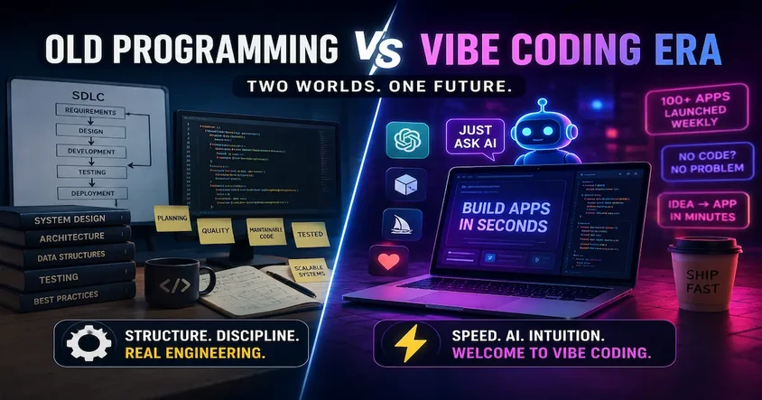 Old Programming vs Vibe Coding Era