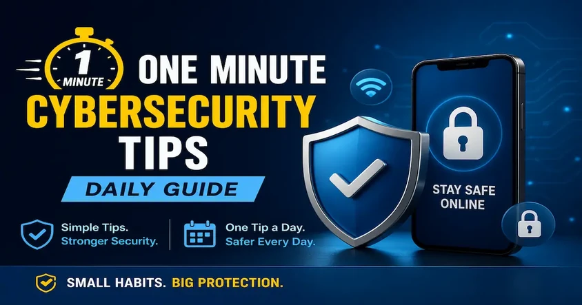 One Minute Cybersecurity Tips Daily Guide