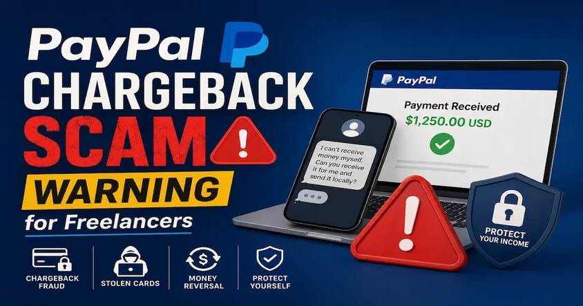 PayPal Chargeback Scam Warning for Freelancers