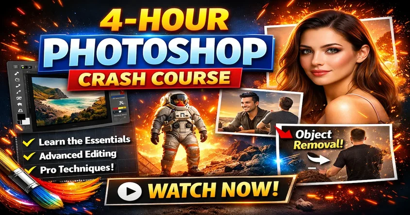 Photoshop Crash Course: Learn Fast in 4 Hours