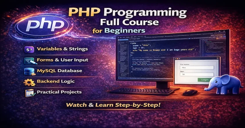 PHP Programming Full Course for Beginners
