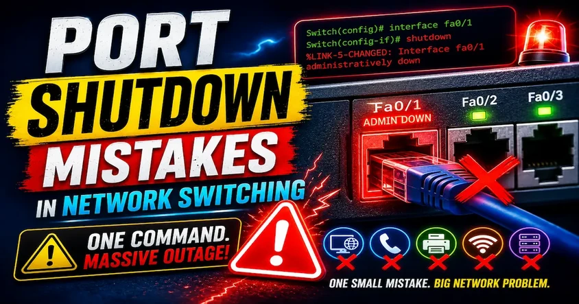 Port Shutdown Mistakes in Network Switching