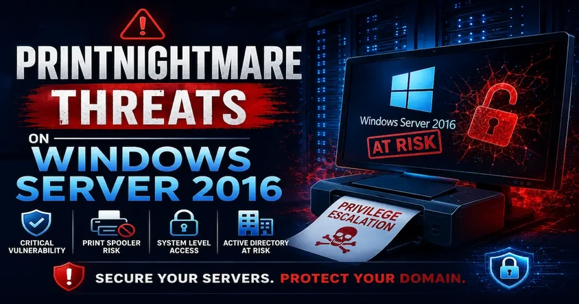 PrintNightmare Threats on Windows Server 2016