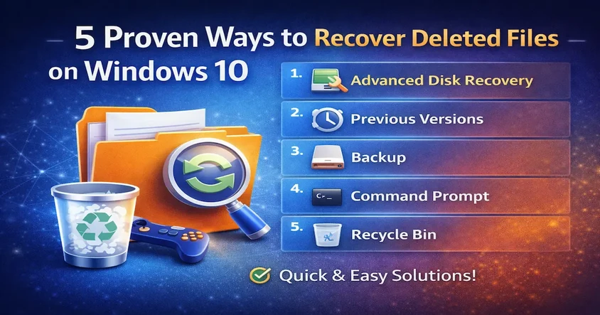 Recover Deleted Files on Windows 10 Easily