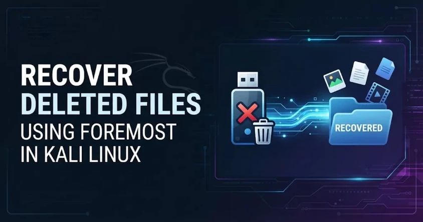 Recover Deleted Files Using Foremost in Kali
