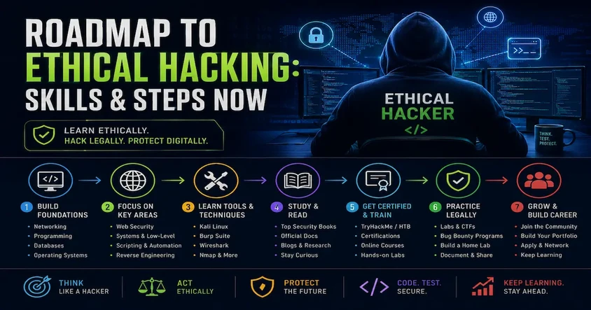 Roadmap to Ethical Hacking: Skills & Steps Now