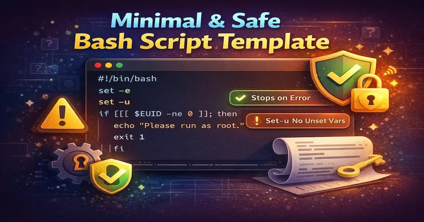 Safe Minimal Bash Script Template