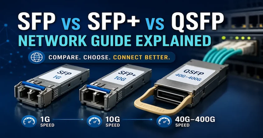 SFP vs SFP+ vs QSFP Network Guide Explained