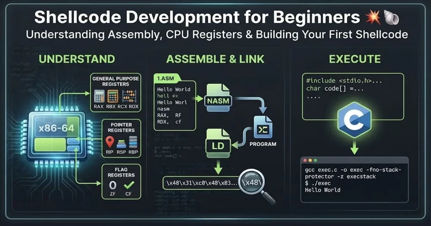 Shellcode Basics & Assembly Guide for Beginners