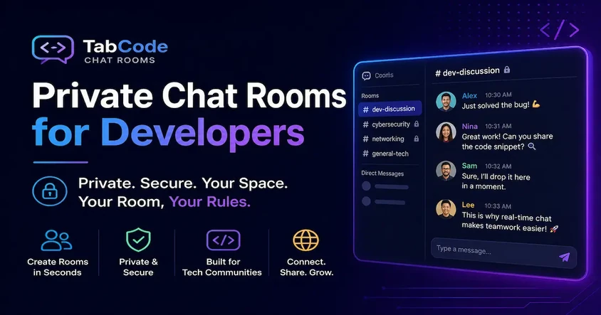 TabCode Chat Rooms - Private Dev Chat SpaceAI