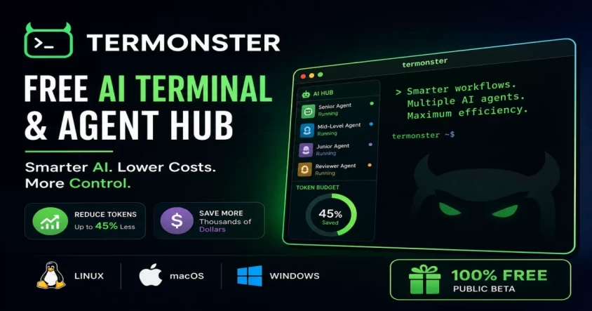 Termonster: Free AI Terminal & Agent Hub