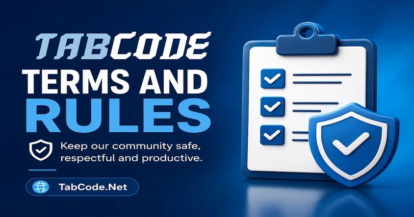 Terms and Rules of TabCode.Net