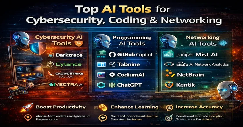 Top AI Tools for Cybersecurity, Coding & Networking
