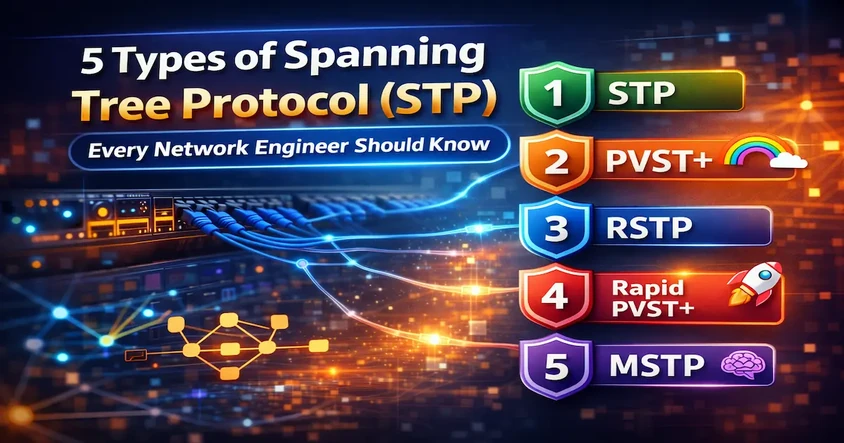 Understanding STP Types in Networking (STP, RSTP, MSTP)