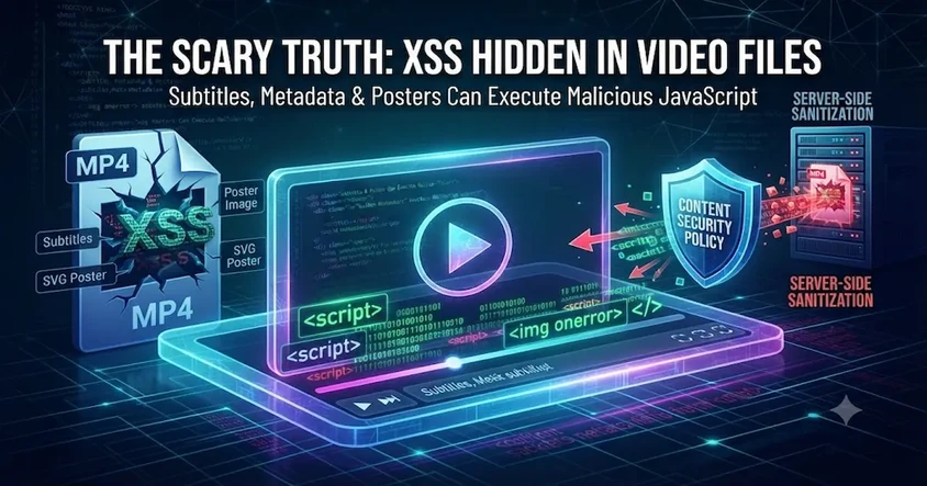 XSS in Video Files via Subtitles & Metadata