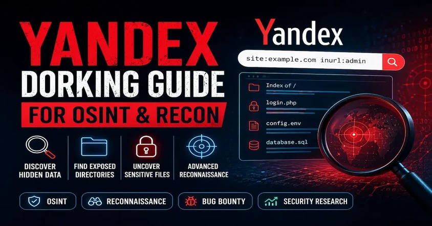 Yandex Dorking Guide for OSINT & Recon