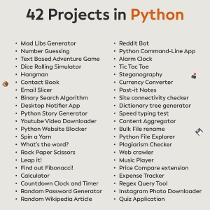 42 Projects in Python