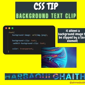 CSS TIPS- Background Text Clip