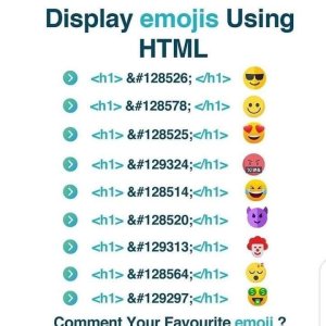 Display Emojis Using HTML