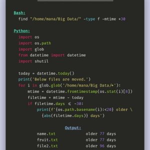 List All Files Older Than 30 Days