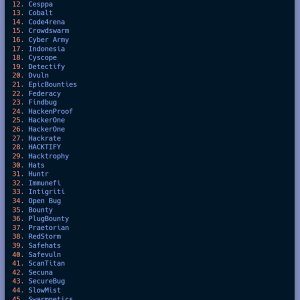 List of 61 Bug Bounty Platforms