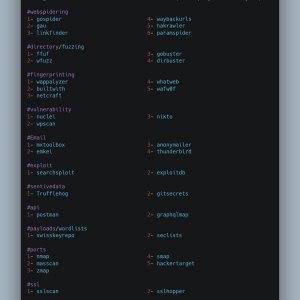List of Recon Tools For Webapps Pentesting