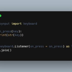 Record Every Key Press in Python