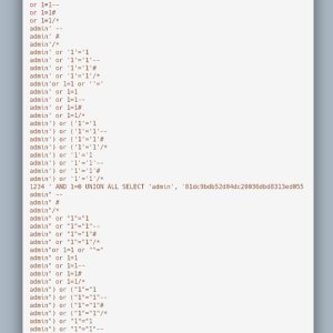 SQL injection Payload Cheatsheet